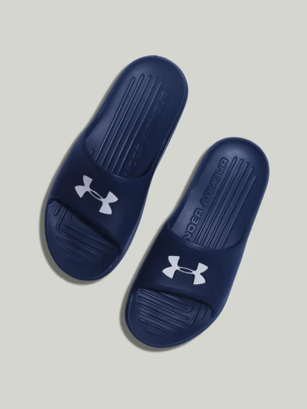 Under Armour Original Slides – Navy Blue Performance Edition