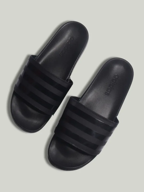 Adidas Stripes Slide – All Black Edition