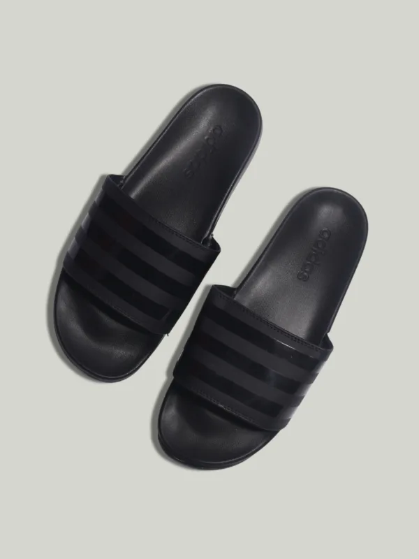 Adidas Stripes Slide – All Black Edition