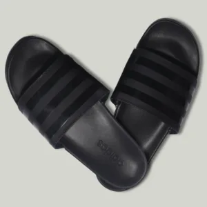 Adidas Stripes Slide – All Black Edition