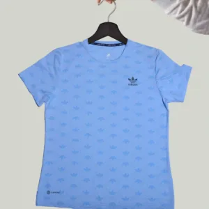 Adidas Dri Fit Ladies T-Shirt – Women’s Sky Blue Performance Tee