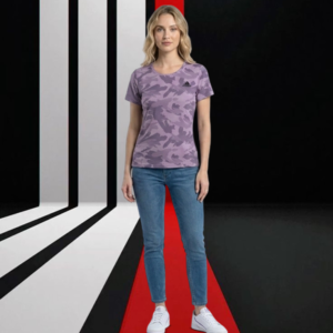 Adidas Dri Fit LTS 908 – Women’s Purple Performance Tee (Large)