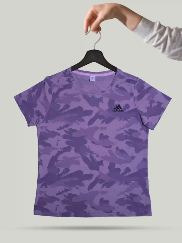 Adidas Dri Fit Ladies T-Shirt – Women’s Purple Performance Tee