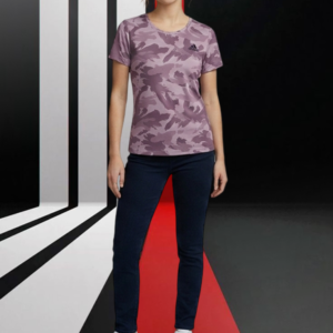 Adidas Dri Fit LTS 908 – Women’s Purple Performance Tee (Large)