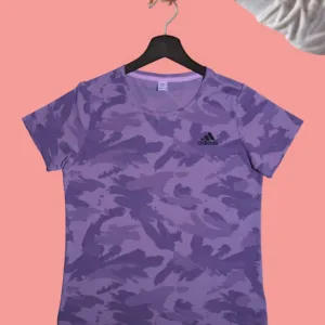 Adidas Dri Fit Ladies T-Shirt – Women’s Purple Performance Tee