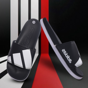 Adidas Slides – Red & Black Classic Edition