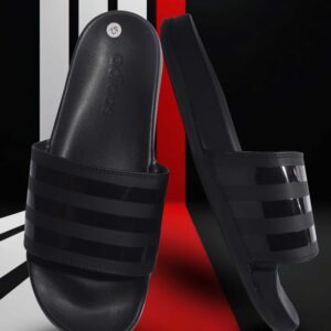 Adidas Stripes Slide – All Black Edition