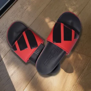 Adidas Slides – Red & Black Classic Edition