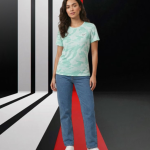 Nike Dri Fit LTS 908 – Women’s Green Performance Tee