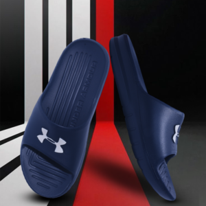 Under Armour Original Slides – Navy Blue Performance Edition