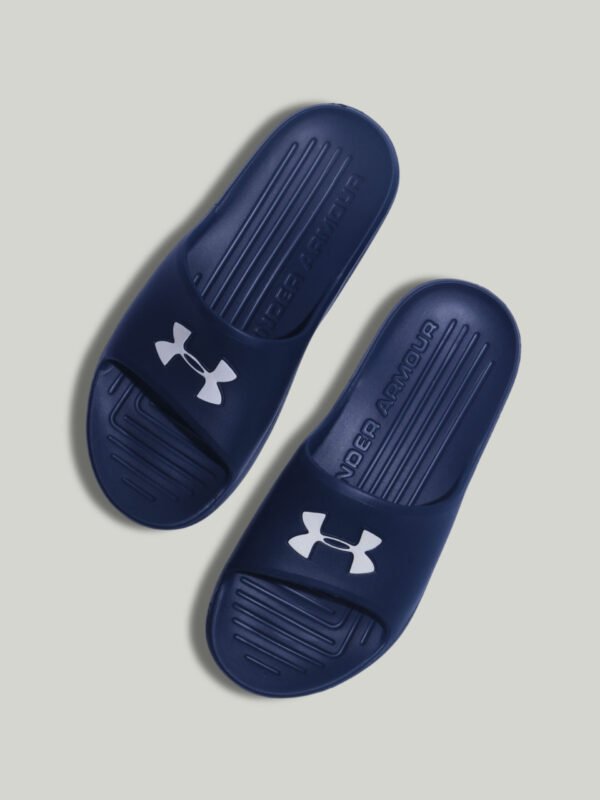Under Armour Original Slides – Navy Blue Performance Edition