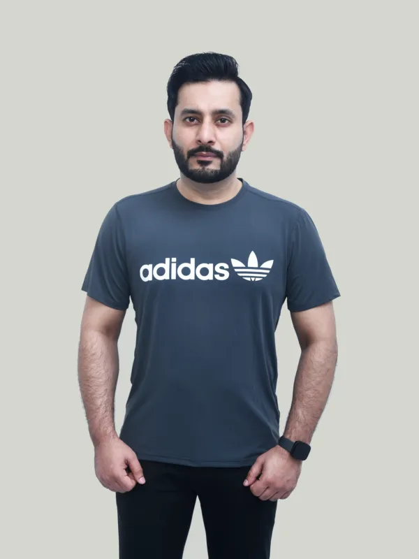 ADI Dri Fit – Grey Performance T-Shirt