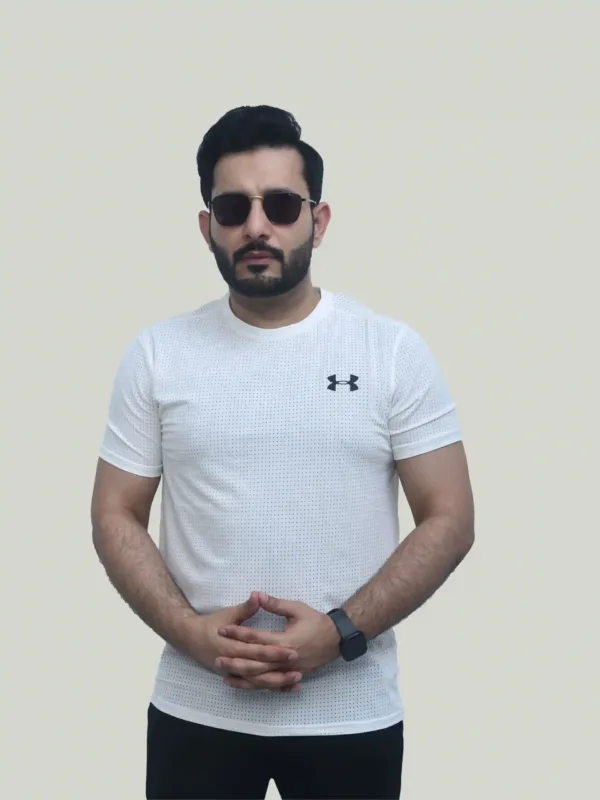 Under Armour Dri Fit – White Performance T-Shirt