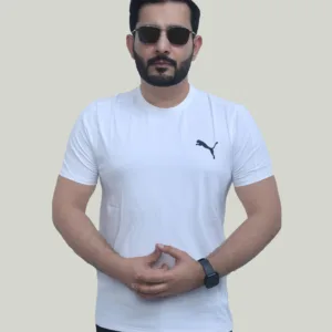 Puma Dri Fit – White Performance T-Shirt
