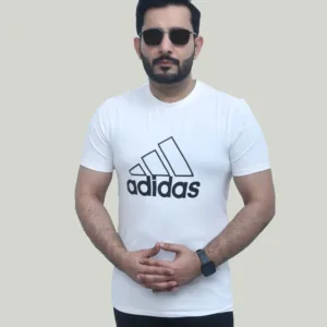 Adidas Dri Fit – White Performance T-Shirt