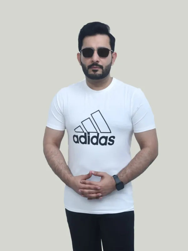 Adidas Dri Fit – White Performance T-Shirt