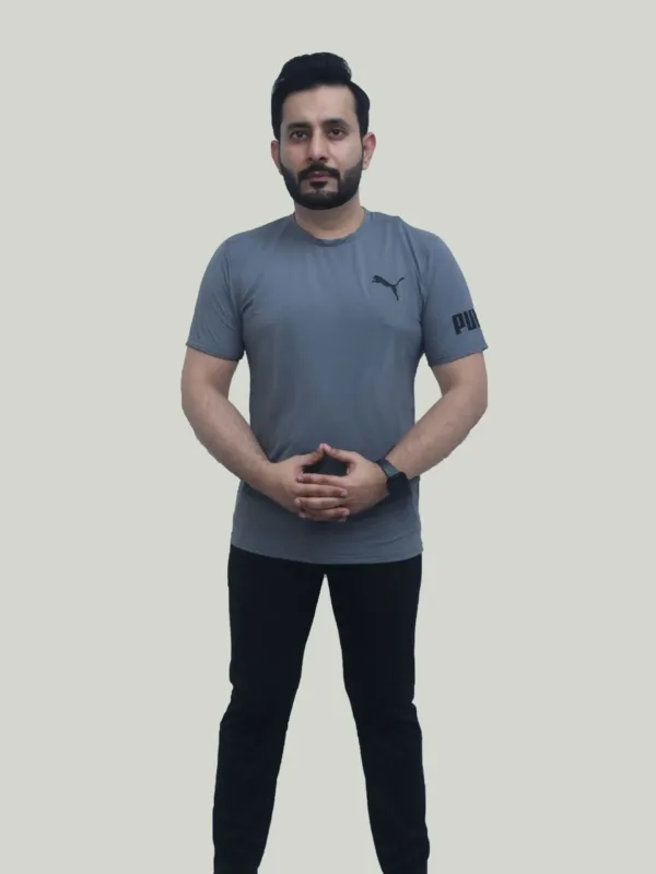 Puma Dri Fit – Grey Performance T-Shirt