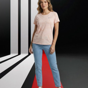 Nike Dri Fit LTS 909 – Women’s Peach Performance Tee