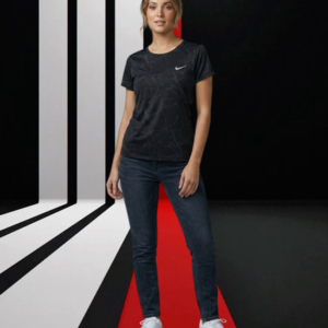 Nike Dri Fit LTS 909 – Women’s Black Performance Tee