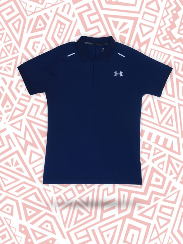 Under Armour Collar Dri-Fit T-Shirt – Blue Performance Polo Tee