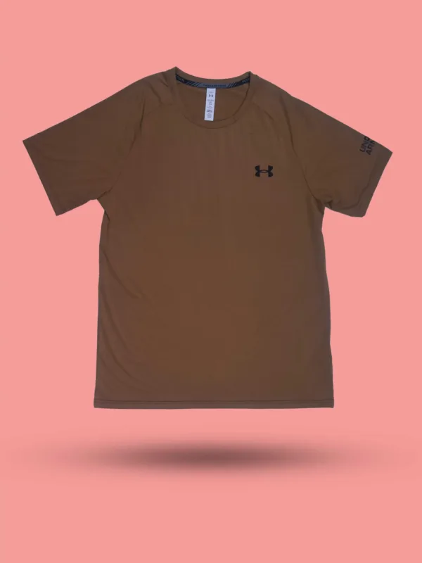 Under Armour Dri-Fit T-Shirt – Brown Performance Training Tee