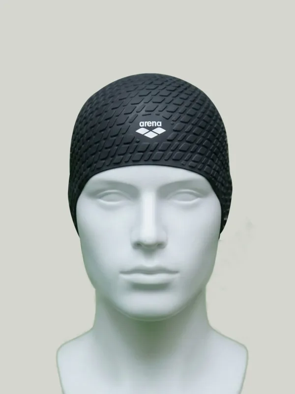 Arena Original Dotted Swimming Cap – Silicone - Black
