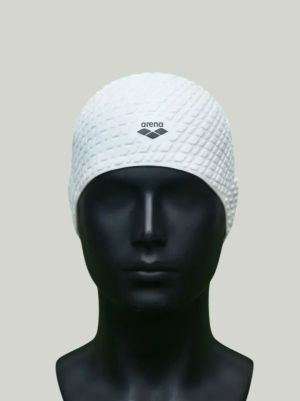 Arena Original Dotted Swimming Cap – Silicone  - White