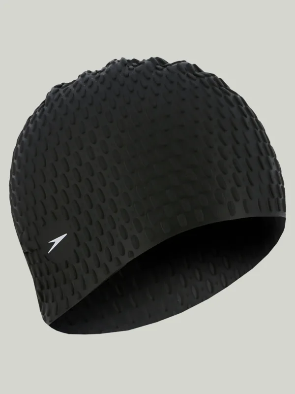 Speedo Original Dotted Long Swimming Cap – Silicone - Black