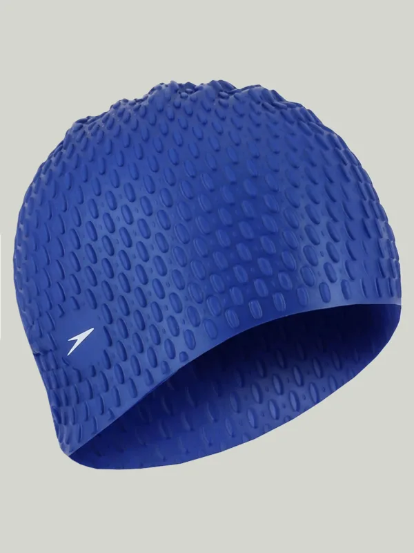 Speedo Original Dotted Long Swimming Cap – Silicone - Blue
